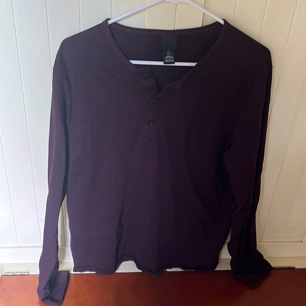 3/$10 H&M dark purple long-sleeve top